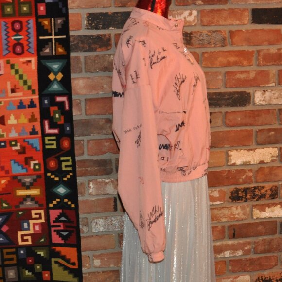 Adidas RYV Originals Trefoil Graffiti Printed Track Top Jacket Pink L - Picture 5 of 8